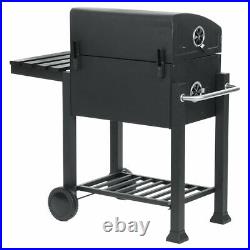 Portable BBQ Barbecue Grill Trolley Garden Patio Outdoor Charcoal Smoker UK NEW