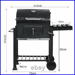 Portable BBQ Barbecue Grill Trolley Garden Patio Outdoor Charcoal Smoker UK NEW