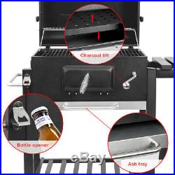 Portable BBQ Charcoal Grill withWheels Outdoor Cooking Food Stove Barbecue UK
