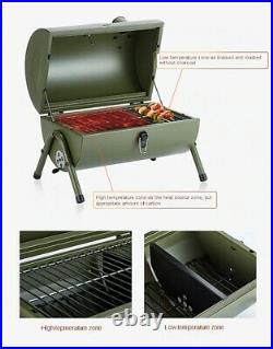 Portable BBQ Grill Stove Charcoal Smoker Oven Fire Pit Outdoor Backyard Folding