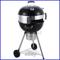 Portable Barbecue Charcoal BBQ Grill Smoker Backyard Roaster Wheels Pizza Oven