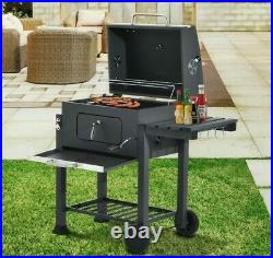 Portable Deluxe Barbecue BBQ Outdoor Charcoal Smoker Grill