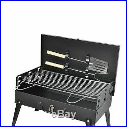 Portable Folding Charcoal BBQ Barbecue Camping Grill Travel Picnic Outdoor