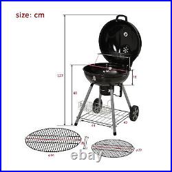 Portable Kettle BBQ Grill Outdoor Camping Party Charcoal Patio Cooking Round UK
