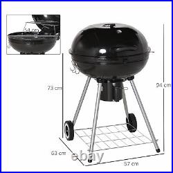 Portable Kettle Charcoal BBQ Grill Outdoor Barbecue Picnic Party Camping