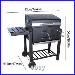 Portable Outdoor Charcoal Grill Barbecue BBQ Grill Stove withLid & Stand & Tools