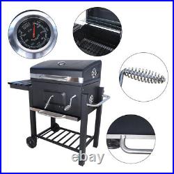 Portable Outdoor Charcoal Grill Barbecue BBQ Grill Stove withLid & Stand & Tools