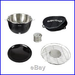 Portable Smokeless Charcoal BBQ Lotus Style Grill with Fan