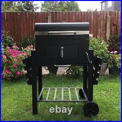 Premium BBQ Barbecue Charcoal Grill Wheels Smoker Portable Party Outdoor Patio