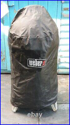 Rare Weber Smokey Mountain 47cm bbq grill smoker + weber cover. RRP £450