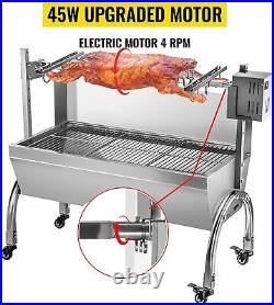 Rotisserie Grill Roaster BBQ Small Pig Lamb Stainless Steel Charcoal Spit Grill