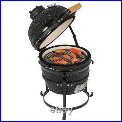 Round Ceramic Charcoal Grill Outdoor BBQ Cooking 13in? UK Seller