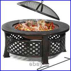 Singlyfire 32 Firepits Table BBQ Brazier Grill Outdoor Garden Heater Ice Pit