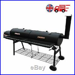 Smoker BBQ Barbecue Cooker Nevada XL with Double Grill Box Outdoor Party Newest UK
