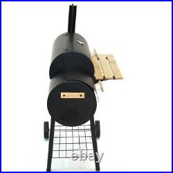 Smoker Charcoal BBQ Barbecue Grill Smoking Barrel 56510 Trolley Garden BBQ Grill