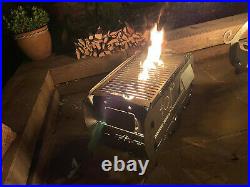 The Caravan Fire Pit Bbq Log Burner Grill Outdoor Seating Fire Show Display