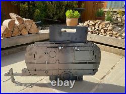The Caravan Fire Pit Bbq Log Burner Grill Outdoor Seating Fire Show Display