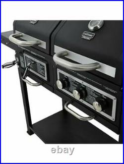 Uniflame Classic Barbecue Gas Grill Duo Charcoal Heating Combination Garden BBQ