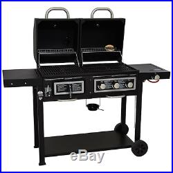 Uniflame Classic Gas and Charcoal Combination Grill Garden Barbecue Furniture