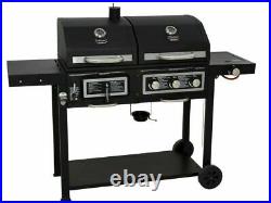 Uniflame DUAL Gas and Charcoal Barbecue Grill Outdoor Garden PATIO smoker BBQ