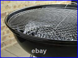 Weber Compact 47cm Charcoal BBQ Black Barbecue Grill Smoker Cooker Outdoor Meat