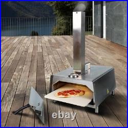 Wood Fired Pizza Oven Grill BBQ Garden Charcoal Wood Pellets Fired Portable