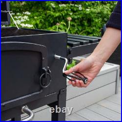 XL BBQ Smoker Charcoal Barbecue Grill Portable Stainless Steel Adjustable