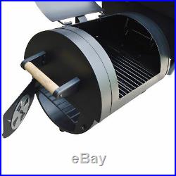 XL pro Smoker BBQ Grill Barbecue Cart Charcoal Solid Locomotive Grill Garden
