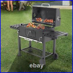 XLarge Smoker Barbecue Charcoal Gril Outdoor Portable Camping BBQ Trolley Wheels