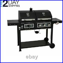 XXL Barbecue Uniflame DUAL DUO grill Gas and Charcoal smoker Outdoor Garden BBQ