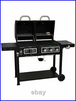 XXL Uniflame DUO Classic barbecue Gas grill Charcoal smoker heating Grill garde