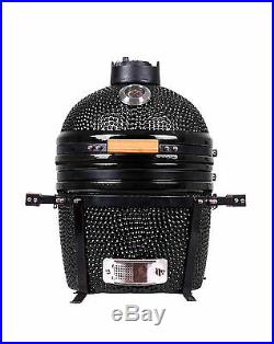 YNNI KAMADO 15.7 BLACK Oven BBQ Grill Egg with Stand TQ0015BL
