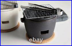 Yakitori BBQ Charcoal Grill Barbecue SHIKIKA water stove 18.5x15.7xH13.7cm