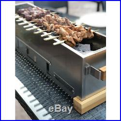 Yakitori Charcoal Grill, For Japanese Style bbq grilling 36 Stainless Steel